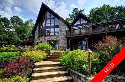 Muskoka Lake of Bays Cottage for sale: 4 bedroom 3 bathrooms, sandy beach, south west